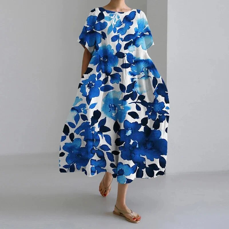 Variant image for Jamie | Elegantes Damen Kleid Mit Blumenmuster Für Sommer Und Abendveranstaltungen-61