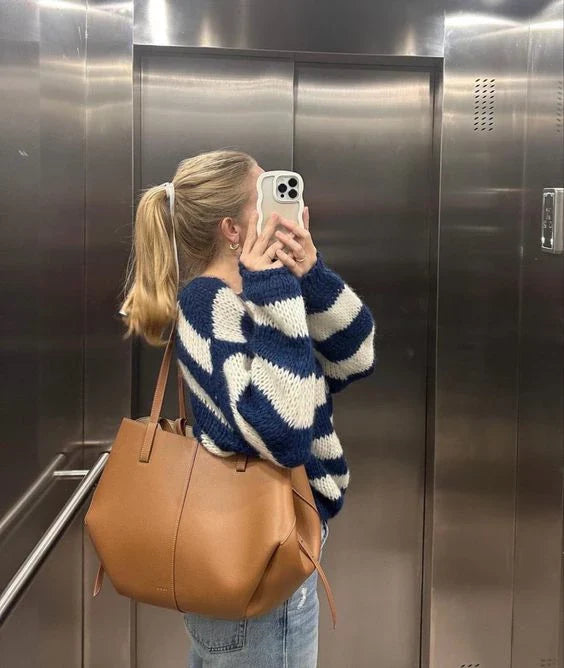 Polly | Elegante Handtasche Damen aus Luxusleder in Schwarz 4