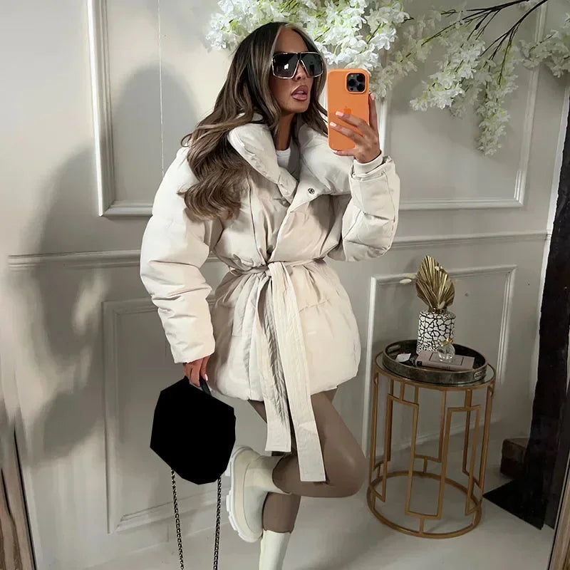 Rebecca Isolierte Winter Pufferjacke für Damen – Hochwertige Wärme, Stilvoll 0