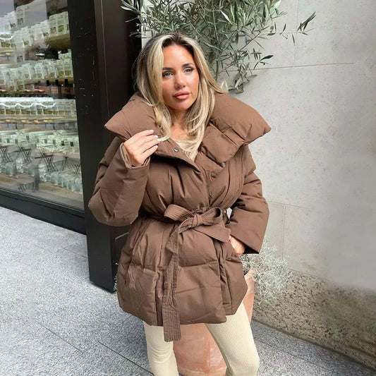 Rebecca Isolierte Winter Pufferjacke für Damen – Hochwertige Wärme, Stilvoll 1