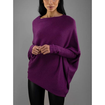 Renilda Damen Pullover – Weicher Off-Shoulder Strick, Vielseitig und Elegant 12