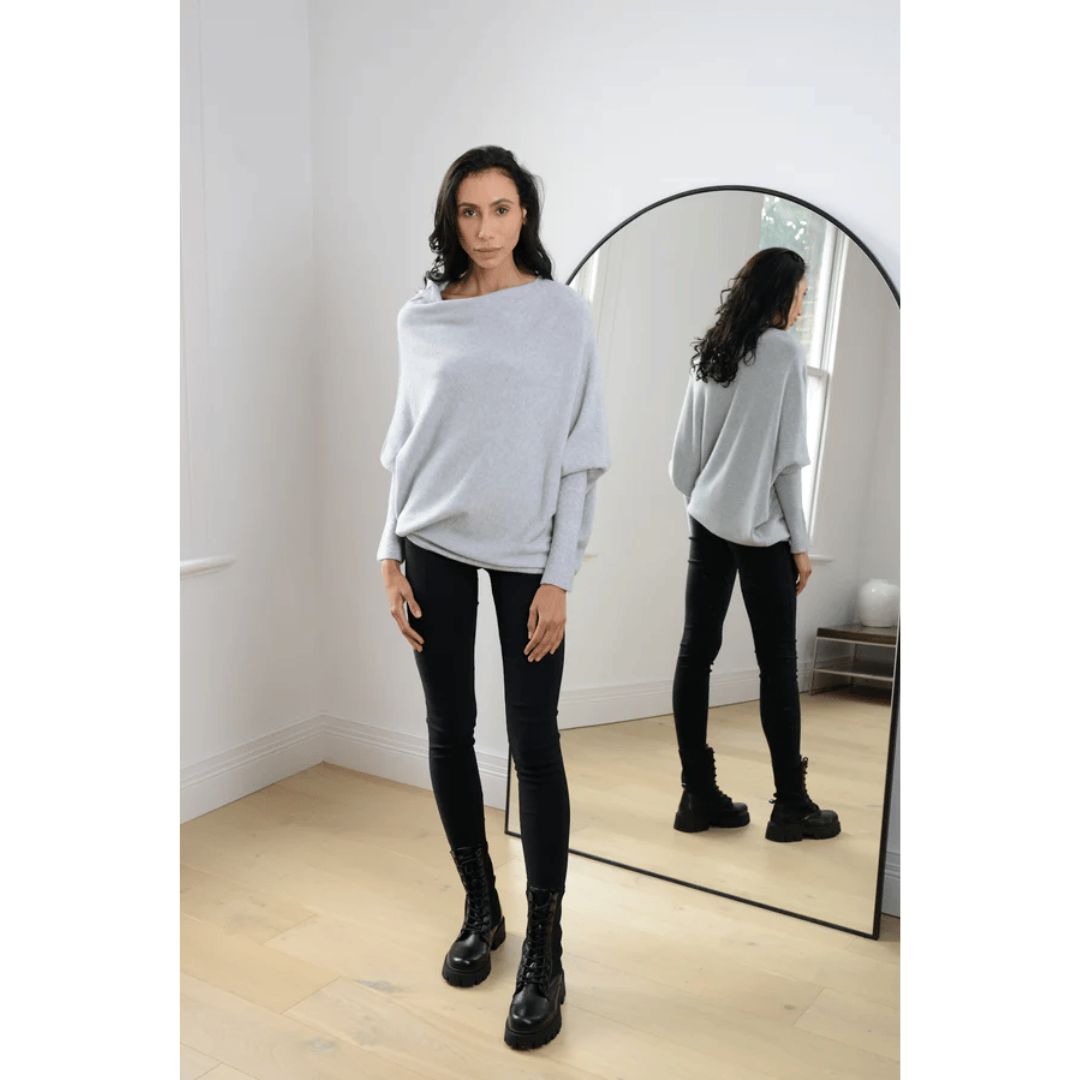 Renilda Damen Pullover – Weicher Off-Shoulder Strick, Vielseitig und Elegant 5