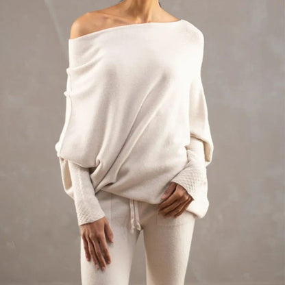 Renilda Damen Pullover – Weicher Off-Shoulder Strick, Vielseitig und Elegant 7