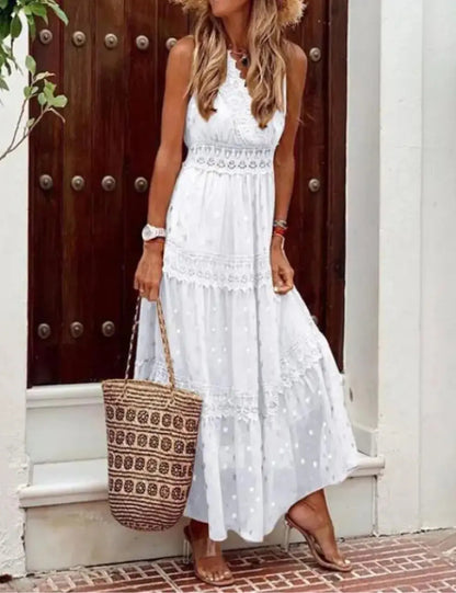 Rose | Elegantes Maxi Kleid Für Den Sommer - Luftiges Maxikleid Damen 4