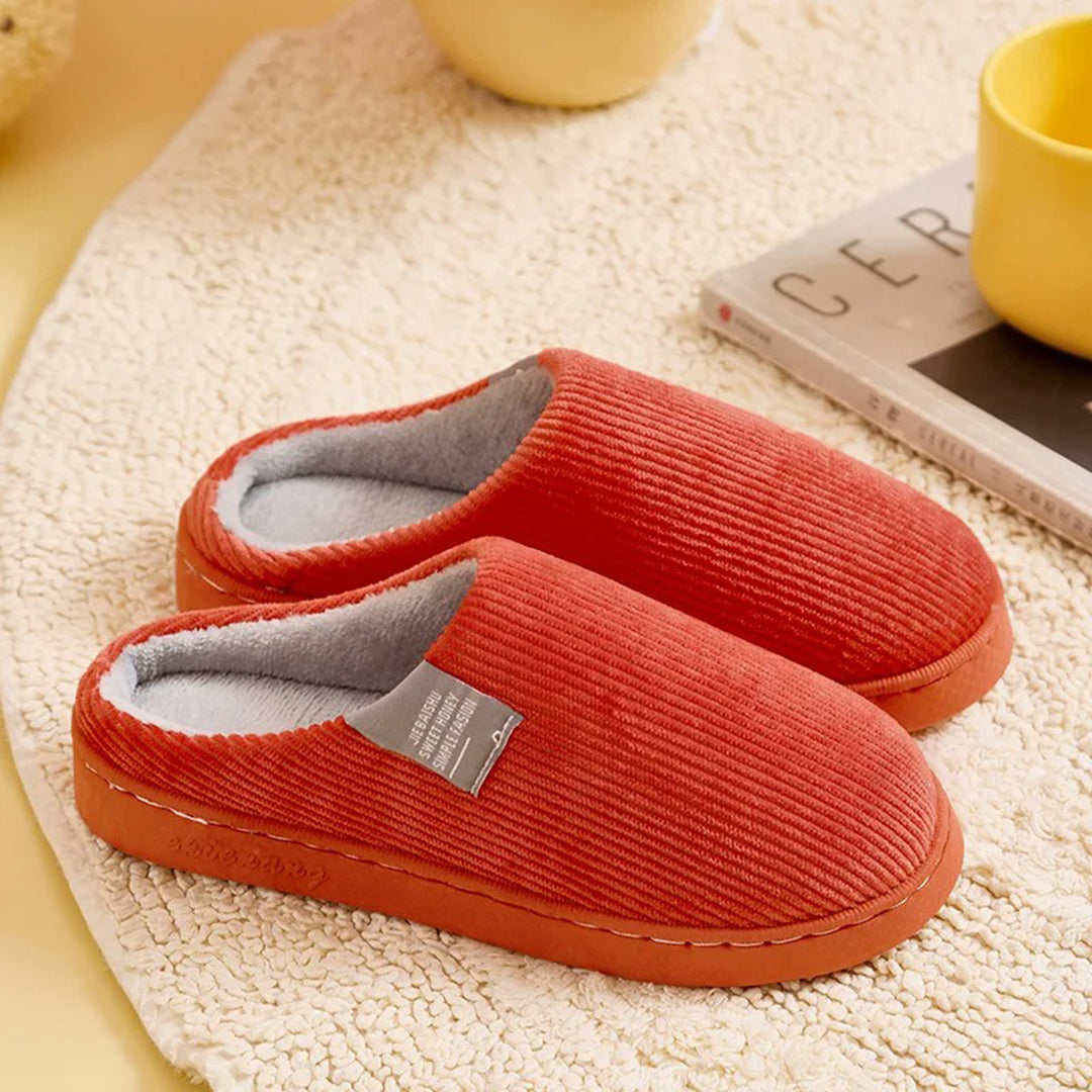Rosela | Warme Hausschuhe Damen Slip-On Pantoffeln für Kalte Wintertage 5