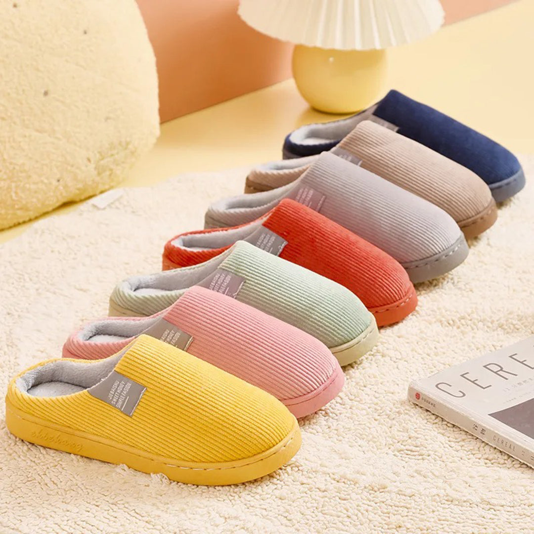 Rosela | Warme Hausschuhe Damen Slip-On Pantoffeln für Kalte Wintertage 8