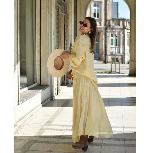 Rafznb | Eleganter Tüllrock Damen Set Mit Hoher Taille Aus Chiffon 2