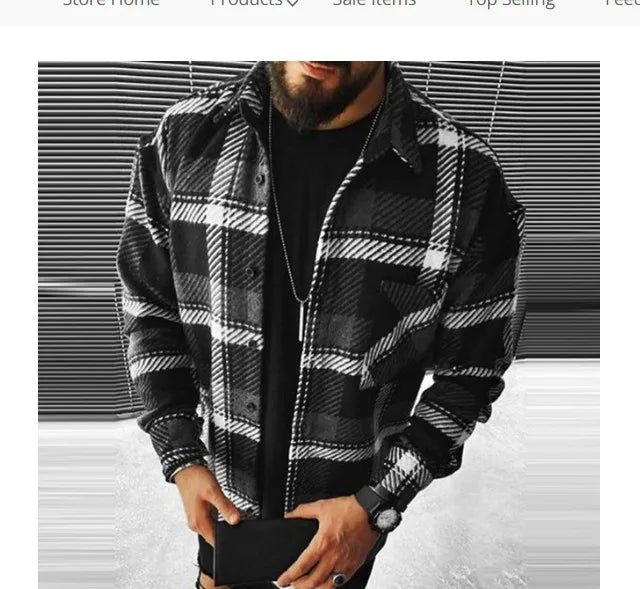 Variant image for Clark | Herrenhemd Langarm Kariert für Männer - Warm und Stilvoll-7