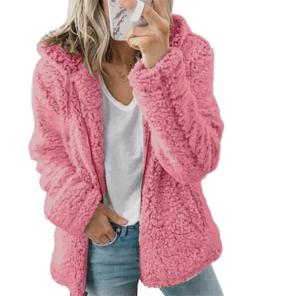 Winter Teddy Fleecejacke Damen | Lang Hause Lune