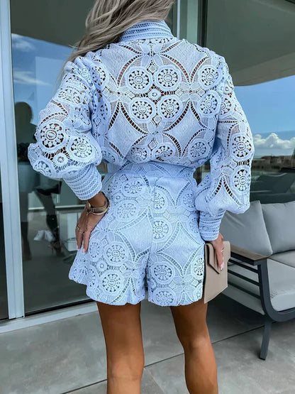 Zweiter-Weg | Leichtes Boho Set mit Hohlen Details für Damen im Sommer-Chic 4