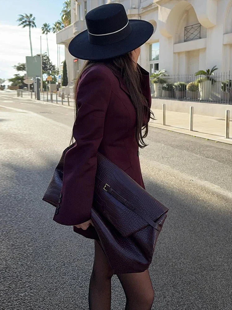 Schwarzer Blazer | Eleganter Damen Blazer aus Polyester in Größe M 3