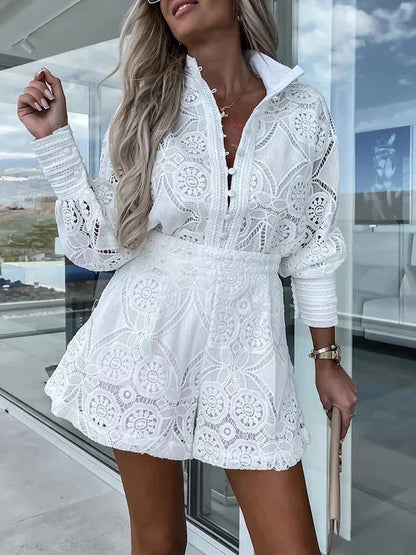 Zweiter-Weg | Leichtes Boho Set mit Hohlen Details für Damen im Sommer-Chic 1