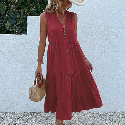 Variant image for Alma | Leichtes Maxikleid Damen V-Cut Für Sommer, Luftig & Elegant-41
