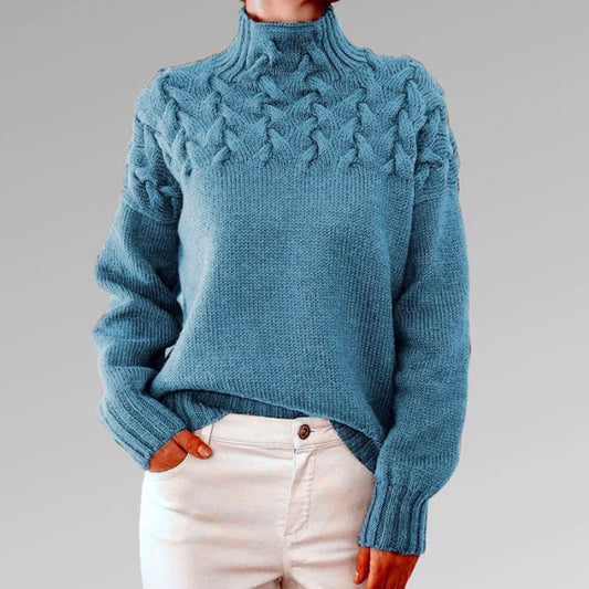 SANSA Damen Langarm Pullover – Weiches Strickmaterial, Sommeredition 1