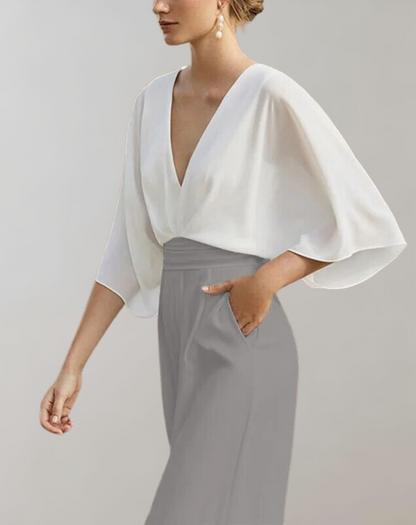 SYBIL Damen Wide-Leg Anzug – Eleganter Schnitt, Bequeme Passform 3