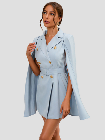Sabine | Elegantes Festliches Damenkleid Mit Cape-Blazer Für Hochzeitsgast 3