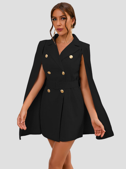 Variant image for Sabine | Elegantes Festliches Damenkleid Mit Cape-Blazer Für Hochzeitsgast-16