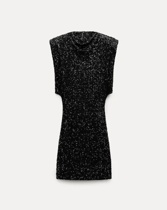 Lara | Schwarzes Glitzerkleid Für Silvester Und Festliche Anlässe 2