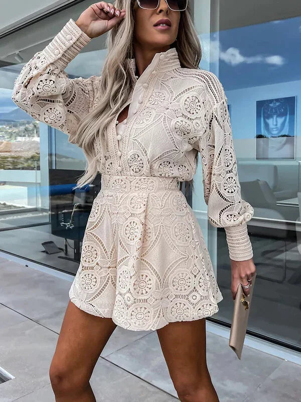 Zweiter-Weg | Leichtes Boho Set mit Hohlen Details für Damen im Sommer-Chic 2