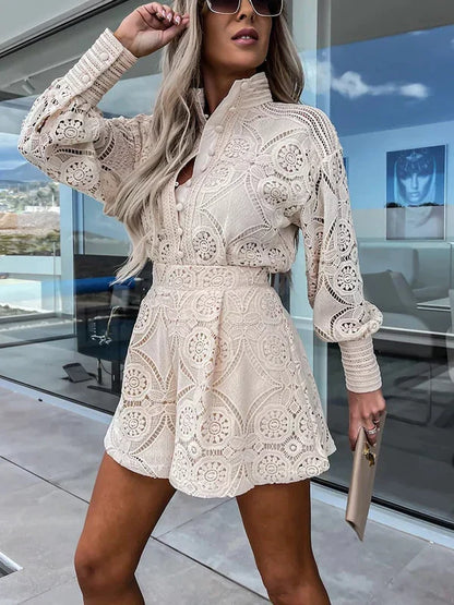 Zweiter-Weg | Leichtes Boho Set mit Hohlen Details für Damen im Sommer-Chic 2
