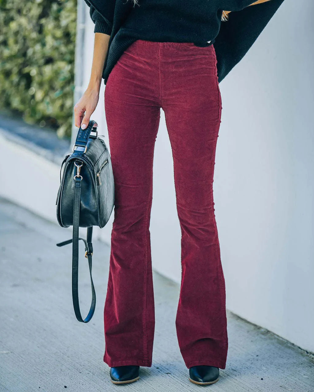 Selena Damenhose - Hochwertige Stoffhose mit Flare-Schnitt, Elegantes Design 3