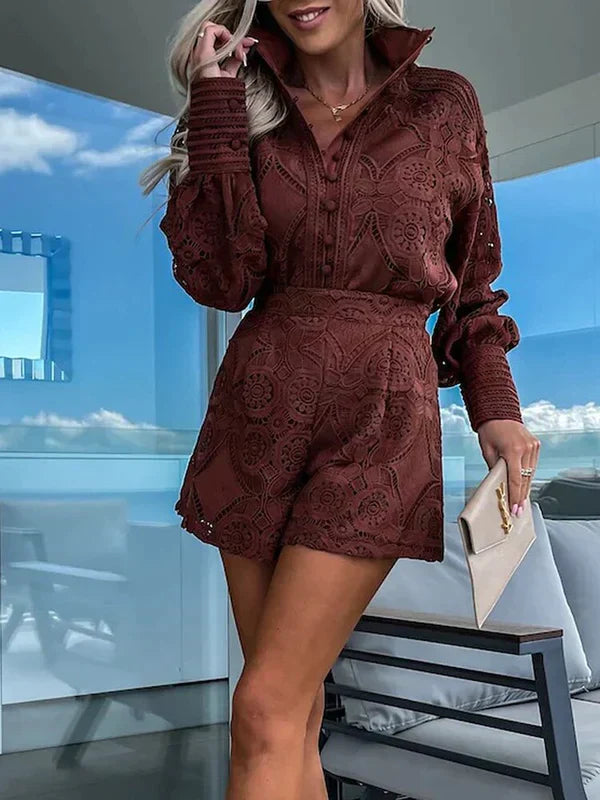 Zweiter-Weg | Leichtes Boho Set mit Hohlen Details für Damen im Sommer-Chic 3