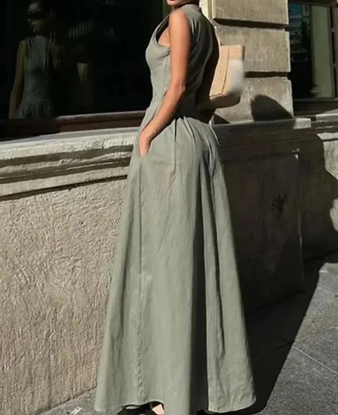 Sophie | Elegante Maxi-Jurk Mit Rits Für Sommerliche Anlässe 5