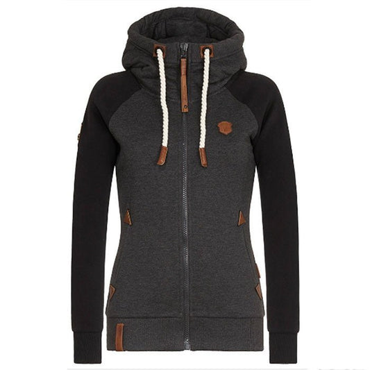 Sportlicher Damen Hoodie mit Reißverschluss – Warm, Bequem und Modern 0