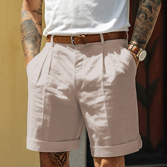 Steve's Herren Leinen Shorts – Bequem und Atmungsaktiv 1