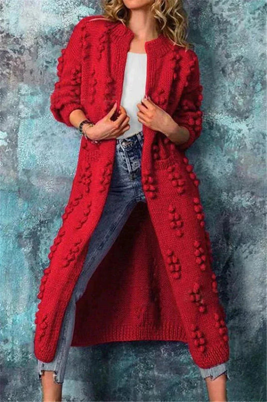 Stilvolles Langarm-Strickcardigan für Damen – Weiche Baumwolle, Bequem 0