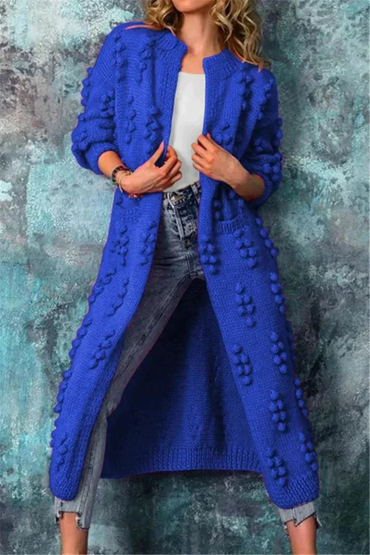 Stilvolles Langarm-Strickcardigan für Damen – Weiche Baumwolle, Bequem 2