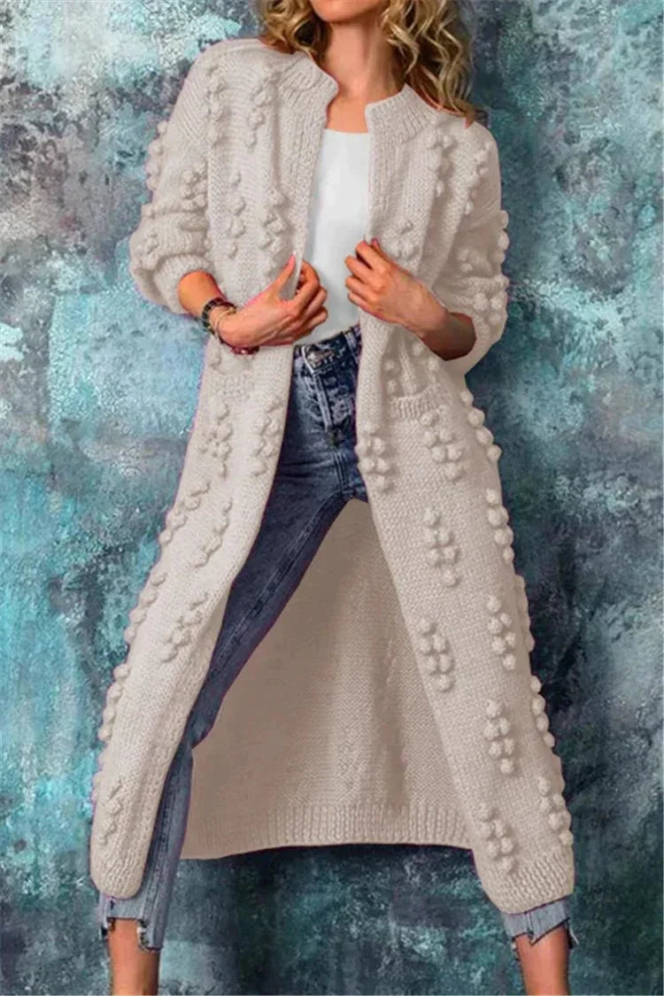 Stilvolles Langarm-Strickcardigan für Damen – Weiche Baumwolle, Bequem 5