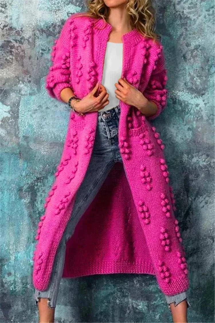 Stilvolles Langarm-Strickcardigan für Damen – Weiche Baumwolle, Bequem 6