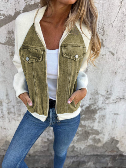 Stylische Damenjacke – V-Hals, Bequemer Schnitt, Ideal für Herbst 3