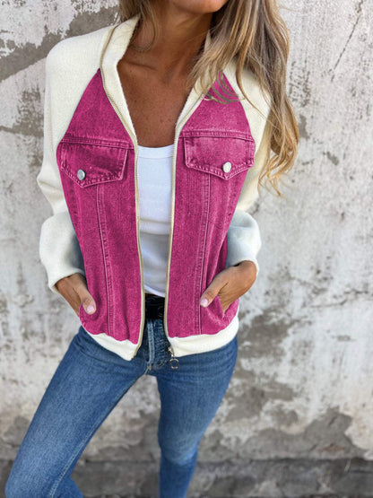 Stylische Damenjacke – V-Hals, Bequemer Schnitt, Ideal für Herbst 4