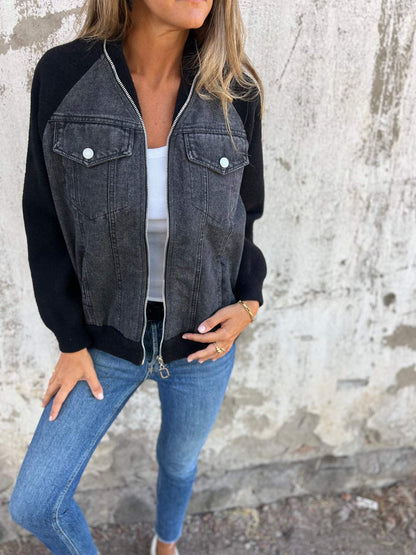 Stylische Damenjacke – V-Hals, Bequemer Schnitt, Ideal für Herbst 8