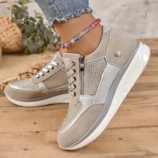 Stylish Damen Sneakers – Bequeme Textilien, Optimaler Komfort 0
