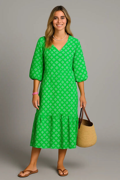 Tania | Boho Maxi Kleid für Damen mit Blumenmuster – Ideal als Maxikleid für Sommer und festliche Anlässe 3