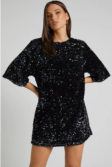 Romy | Elegantes Abendkleid mit Pailletten für Festliche Anlässe 5