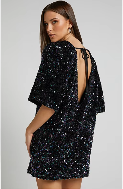 Romy | Elegantes Abendkleid mit Pailletten für Festliche Anlässe 3