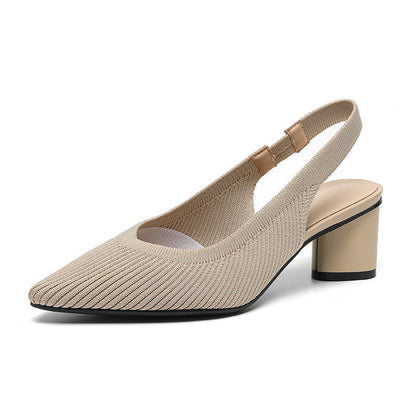 Ursuline | Damenpumps Slingback mit Spitzem Zehenbereich und Niedrigem Blockabsatz 10
