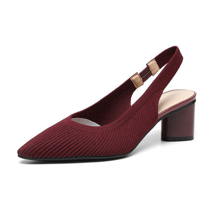 Ursuline | Damenpumps Slingback mit Spitzem Zehenbereich und Niedrigem Blockabsatz 12