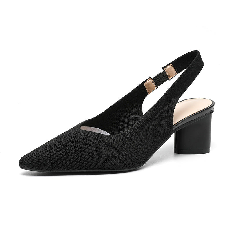 Ursuline | Damenpumps Slingback mit Spitzem Zehenbereich und Niedrigem Blockabsatz 4