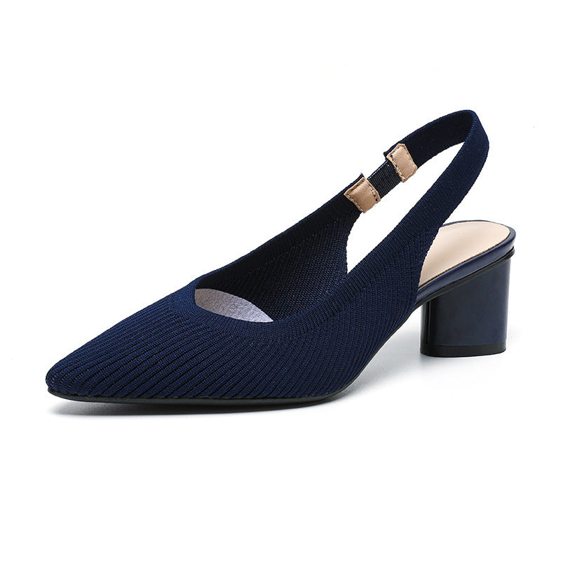 Ursuline | Damenpumps Slingback mit Spitzem Zehenbereich und Niedrigem Blockabsatz 5