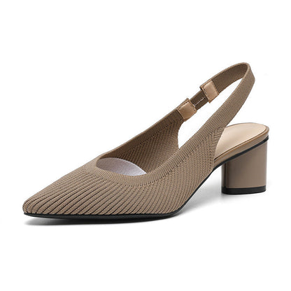 Ursuline | Damenpumps Slingback mit Spitzem Zehenbereich und Niedrigem Blockabsatz 7