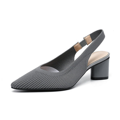 Ursuline | Damenpumps Slingback mit Spitzem Zehenbereich und Niedrigem Blockabsatz 8