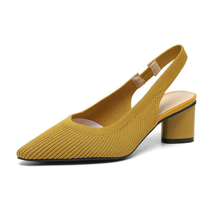 Ursuline | Damenpumps Slingback mit Spitzem Zehenbereich und Niedrigem Blockabsatz 9