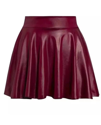 VIQA | Damen Kunstleder Minirock Mit Hoher Taille Für Vielseitige Anlässe 4