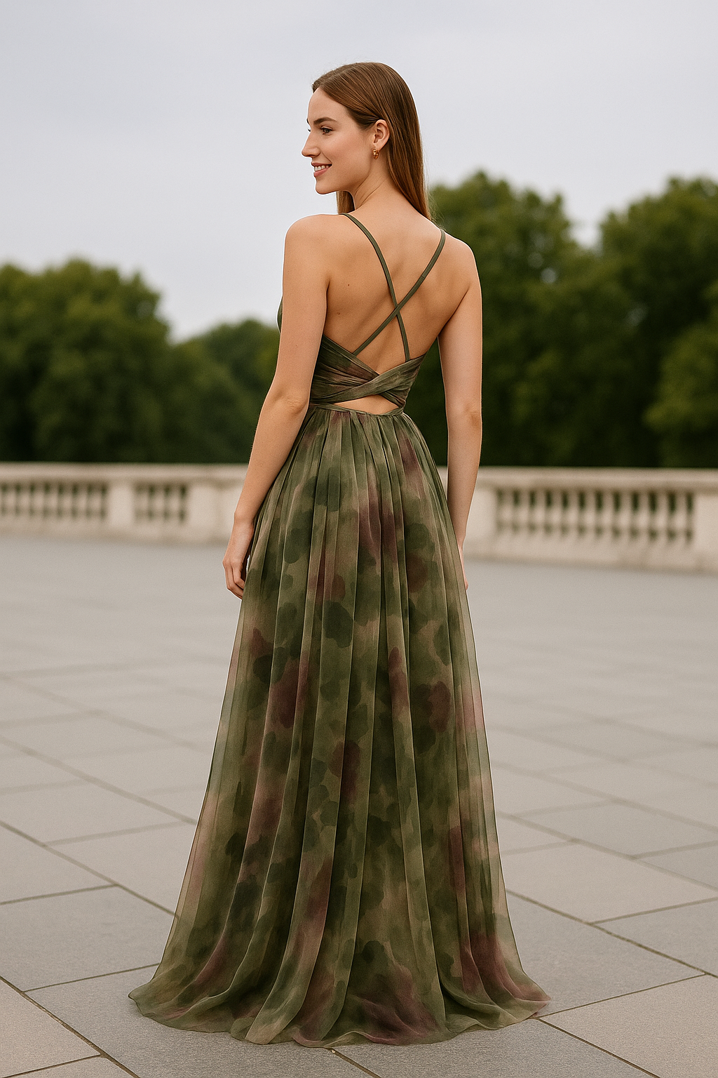 VIQA | Sexy V-Hals Rückenlose Maxi-Jurk für Damen mit Spaghettiträgern 7