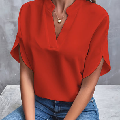 Variant image for Vivi | Leichte Damenbluse Mit V-Ausschnitt & Off-Shoulder Stil für Frühling-16